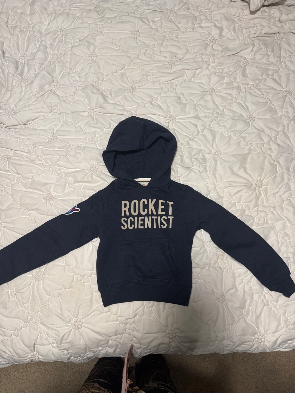 Kids Navy "Rocket Scientist" Pullover Hoodie
